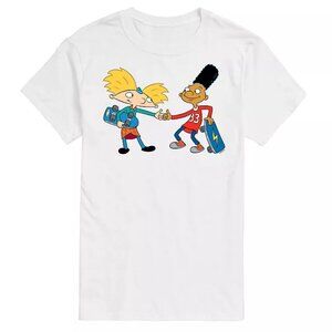 Big & Tall Hey Arnold! Gerald And Arnold's Secret Handshake Graphic T-shirt
